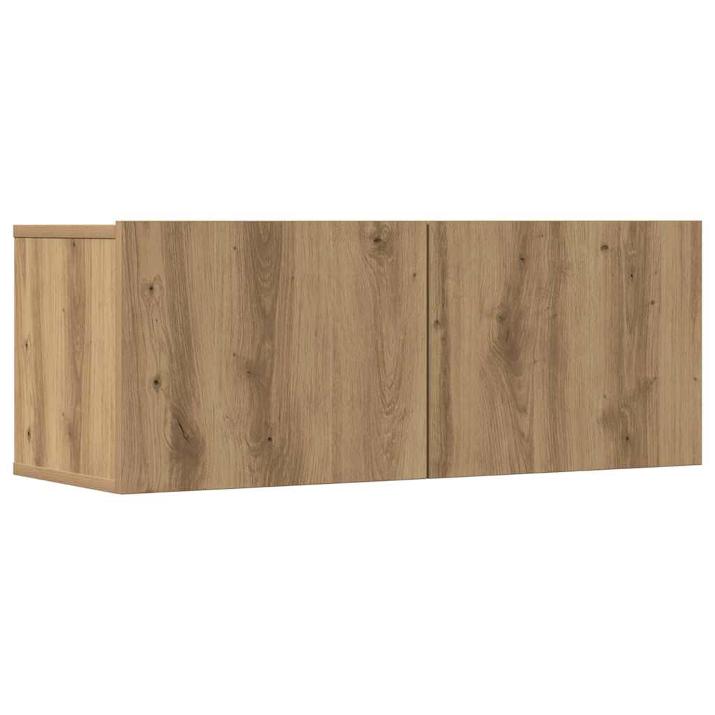 vidaXL 7 Piece TV Cabinet Set Wall-mounted Artisan Oak Engineered Wood