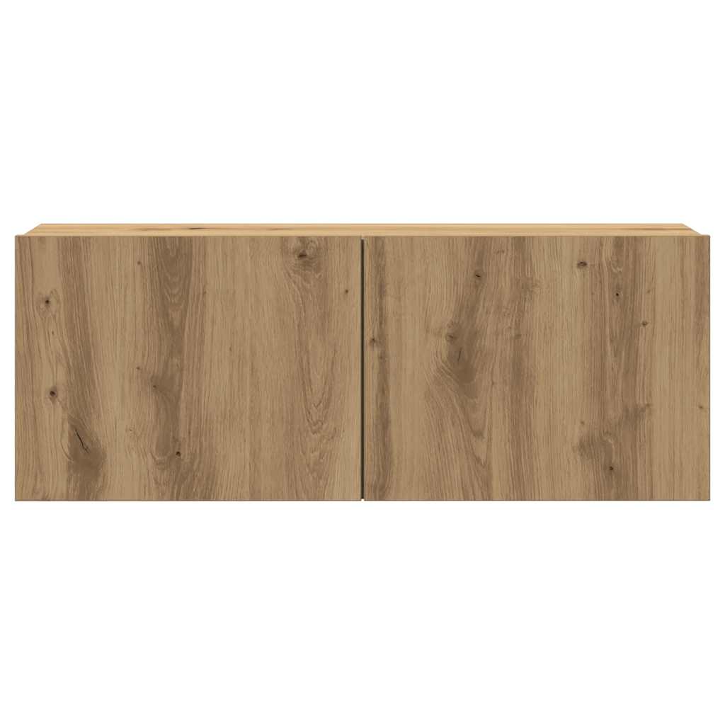 vidaXL 7 Piece TV Cabinet Set Wall-mounted Artisan Oak Engineered Wood