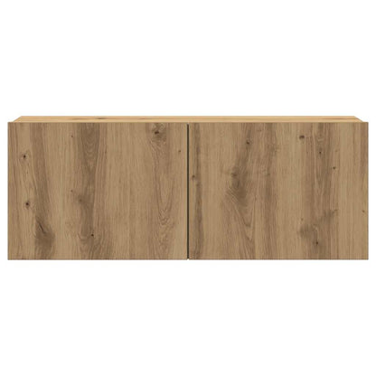 vidaXL 7 Piece TV Cabinet Set Wall-mounted Artisan Oak Engineered Wood