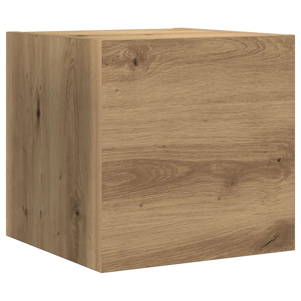 vidaXL 7 Piece TV Cabinet Set Wall-mounted Artisan Oak Engineered Wood
