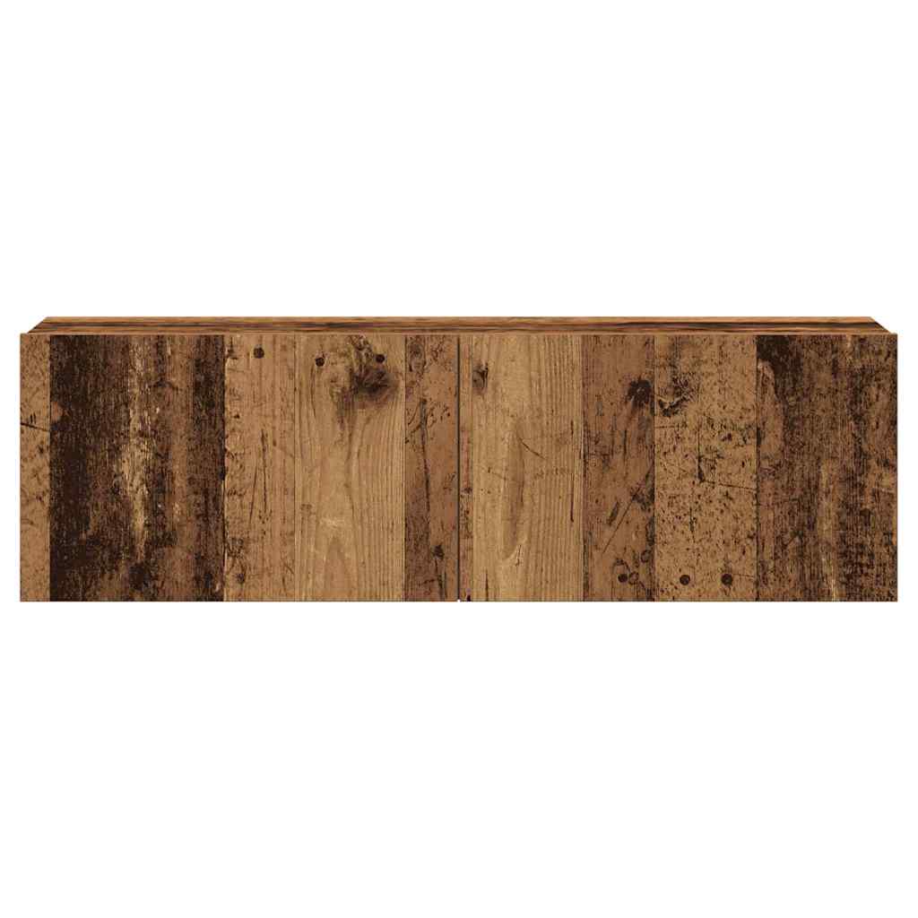 vidaXL 7 Piece TV Cabinet Set Wall-mounted Old Wood Engineered Wood