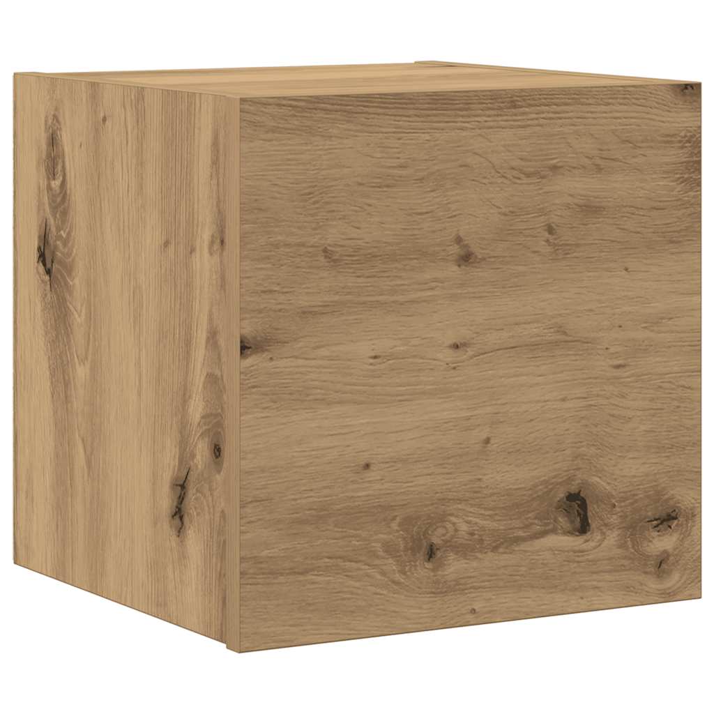 vidaXL 7 Piece TV Cabinet Set Wall-mounted Artisan Oak Engineered Wood