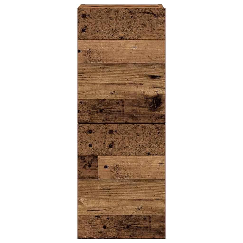 vidaXL 4 Piece TV Cabinet Set Wall-mounted Old Wood Engineered Wood
