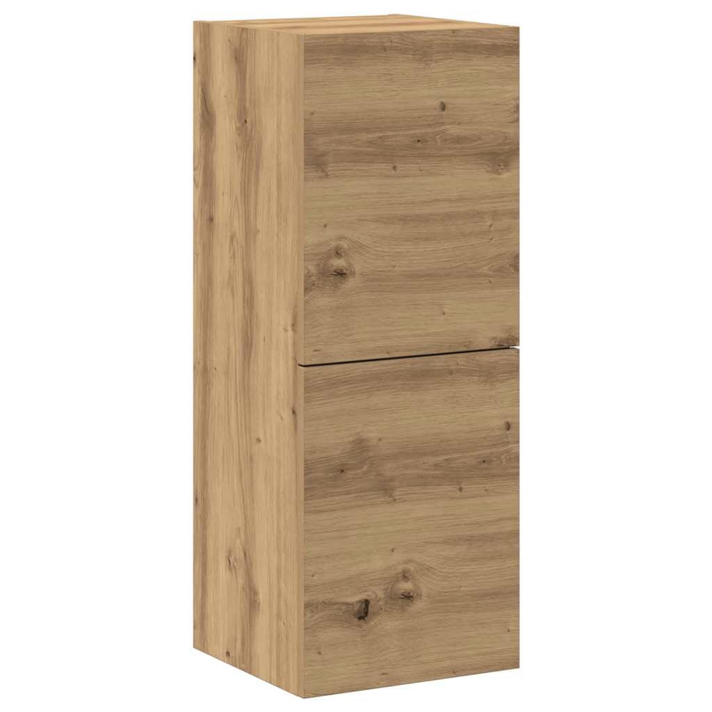 vidaXL 4 Piece TV Cabinet Set Wall-mounted Artisan Oak Engineered Wood