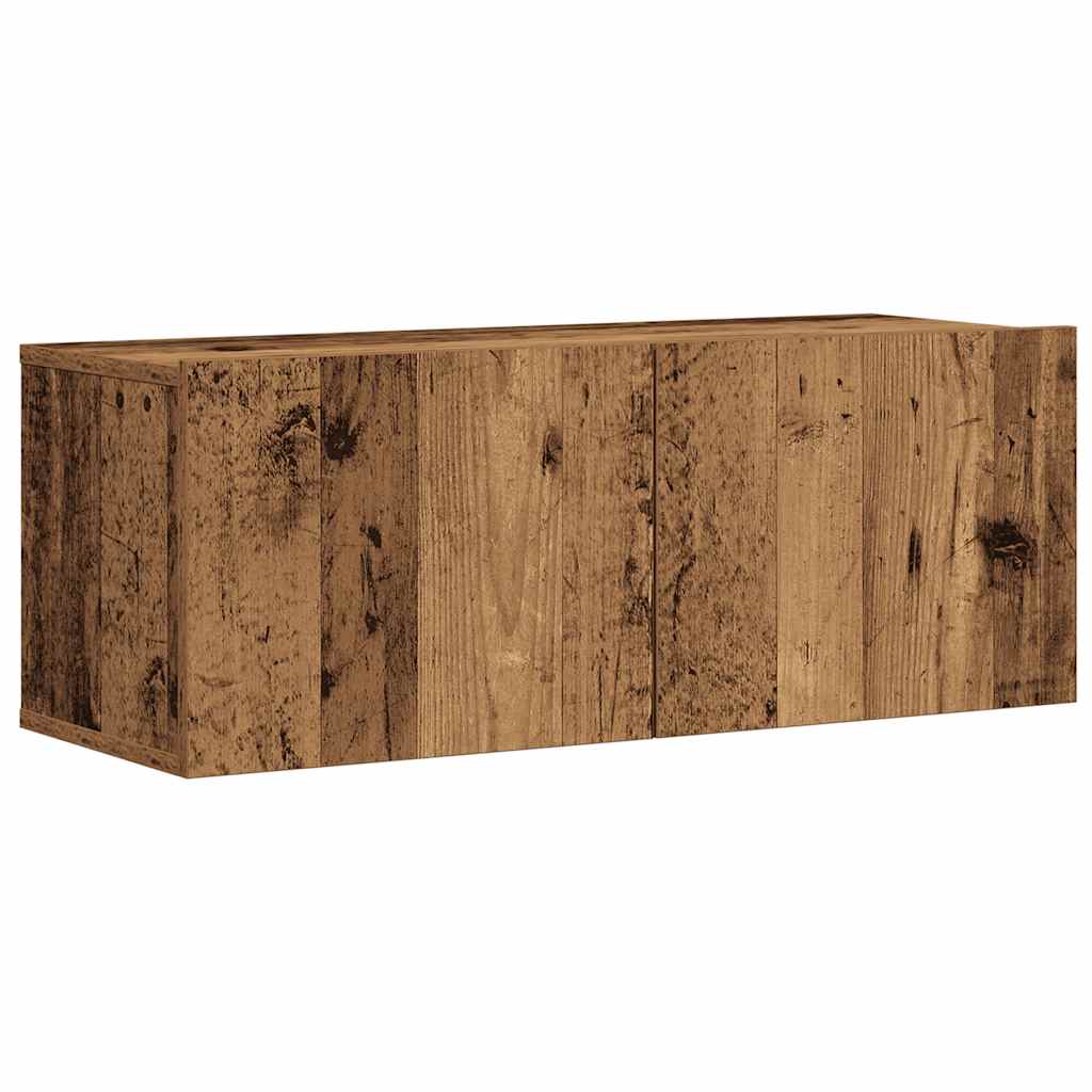 vidaXL 7 Piece TV Cabinet Set Wall-mounted Old Wood Engineered Wood