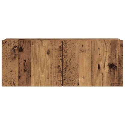 vidaXL 7 Piece TV Cabinet Set Wall-mounted Old Wood Engineered Wood