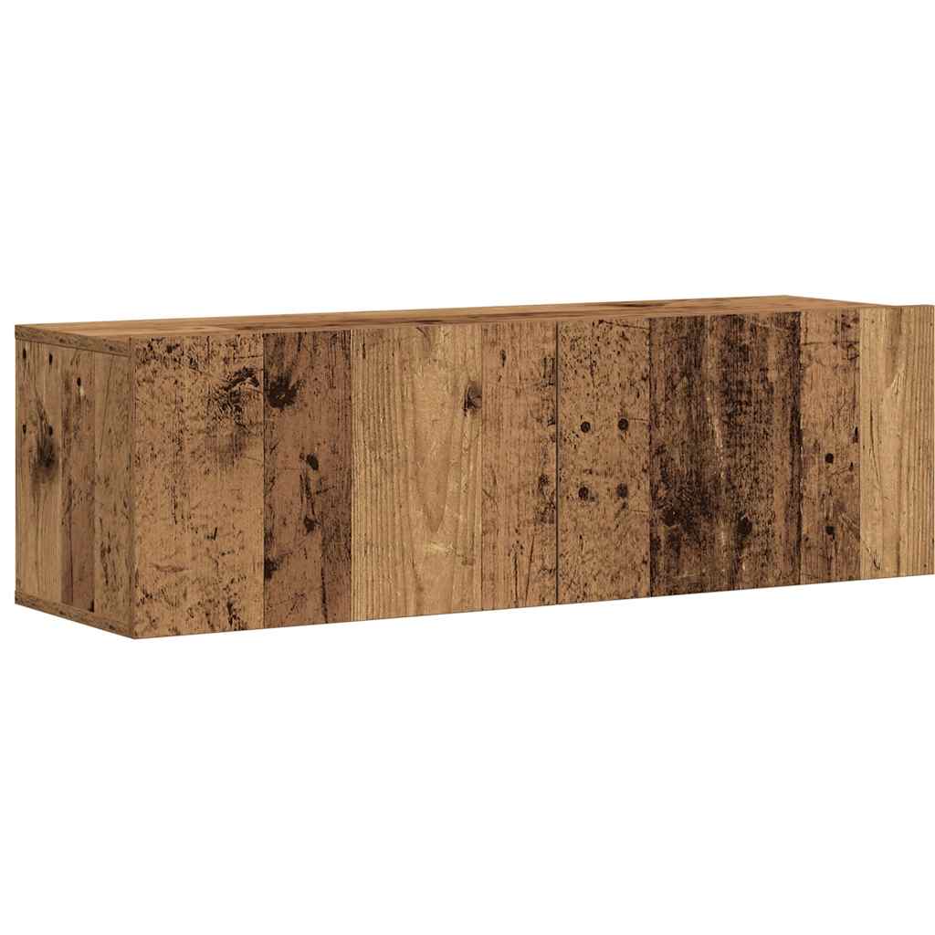 vidaXL 7 Piece TV Cabinet Set Wall-mounted Old Wood Engineered Wood