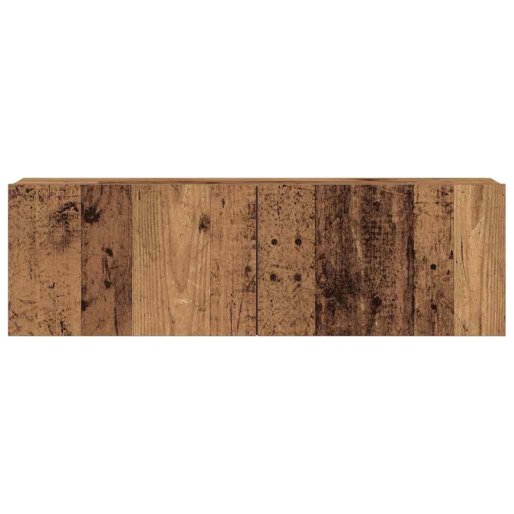 vidaXL 7 Piece TV Cabinet Set Wall-mounted Old Wood Engineered Wood