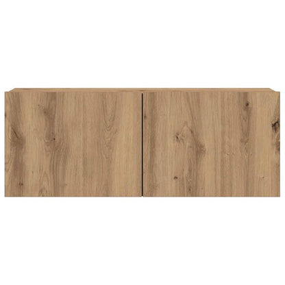 vidaXL 7 Piece TV Cabinet Set Wall-mounted Artisan Oak Engineered Wood
