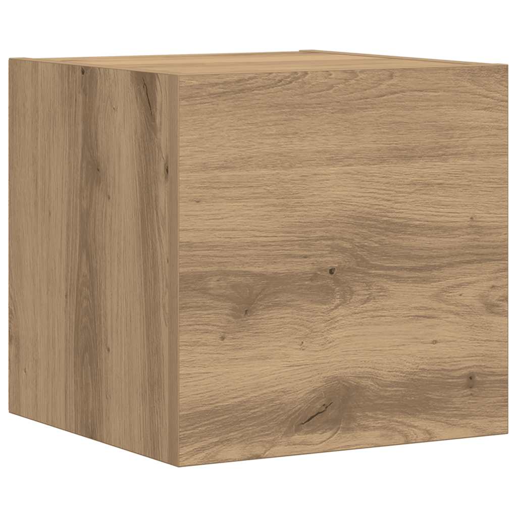vidaXL 7 Piece TV Cabinet Set Wall-mounted Artisan Oak Engineered Wood