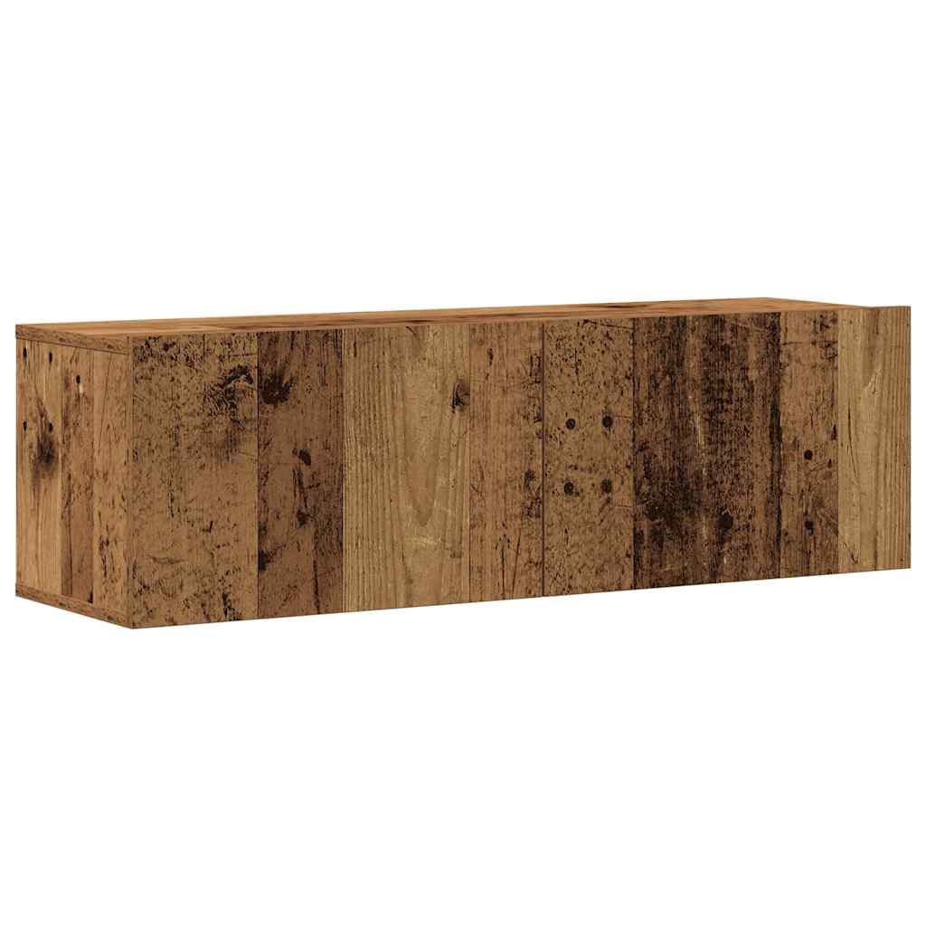 vidaXL 7 Piece TV Cabinet Set Wall-mounted Old Wood Engineered Wood