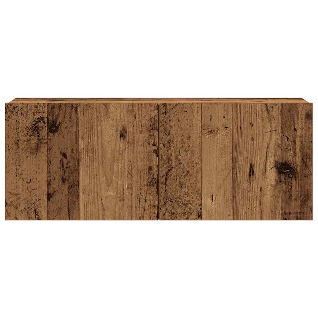 vidaXL 7 Piece TV Cabinet Set Wall-mounted Old Wood Engineered Wood