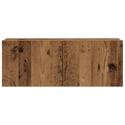 vidaXL 7 Piece TV Cabinet Set Wall-mounted Old Wood Engineered Wood