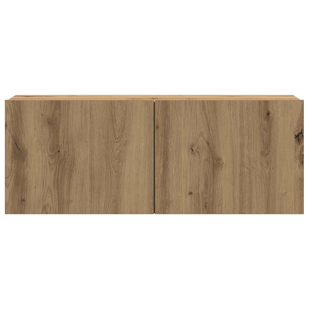 vidaXL 7 Piece TV Cabinet Set Wall-mounted Artisan Oak Engineered Wood