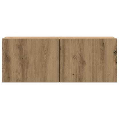 vidaXL 7 Piece TV Cabinet Set Wall-mounted Artisan Oak Engineered Wood
