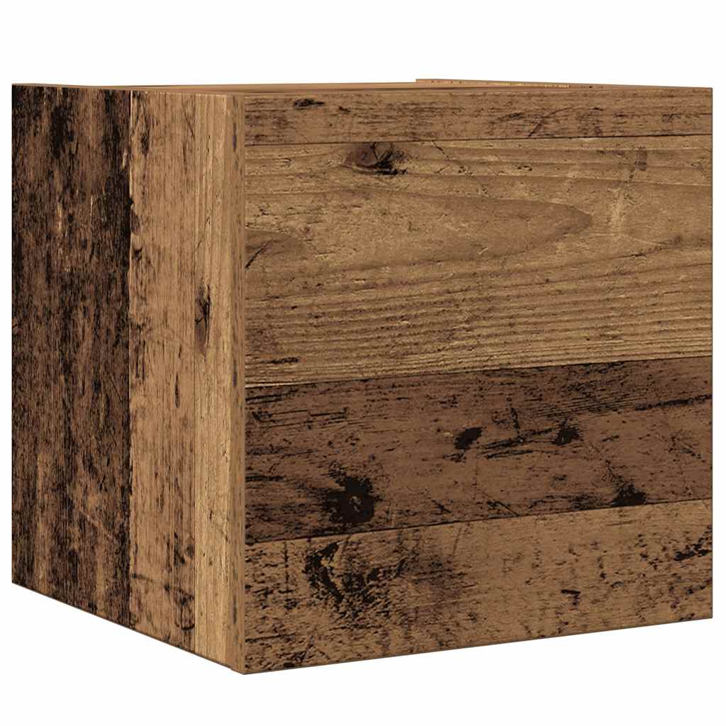 vidaXL 8 Piece TV Cabinet Set Wall-mounted Old Wood Engineered Wood