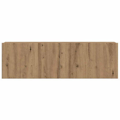vidaXL 8 Piece TV Cabinet Set Wall-mounted Artisan Oak Engineered Wood