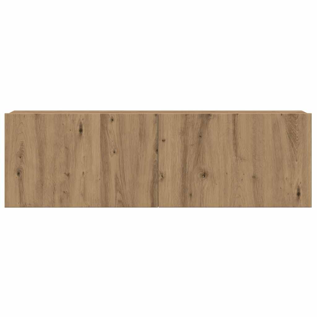 vidaXL 6 Piece TV Cabinet Set Wall-mounted Artisan Oak Engineered Wood