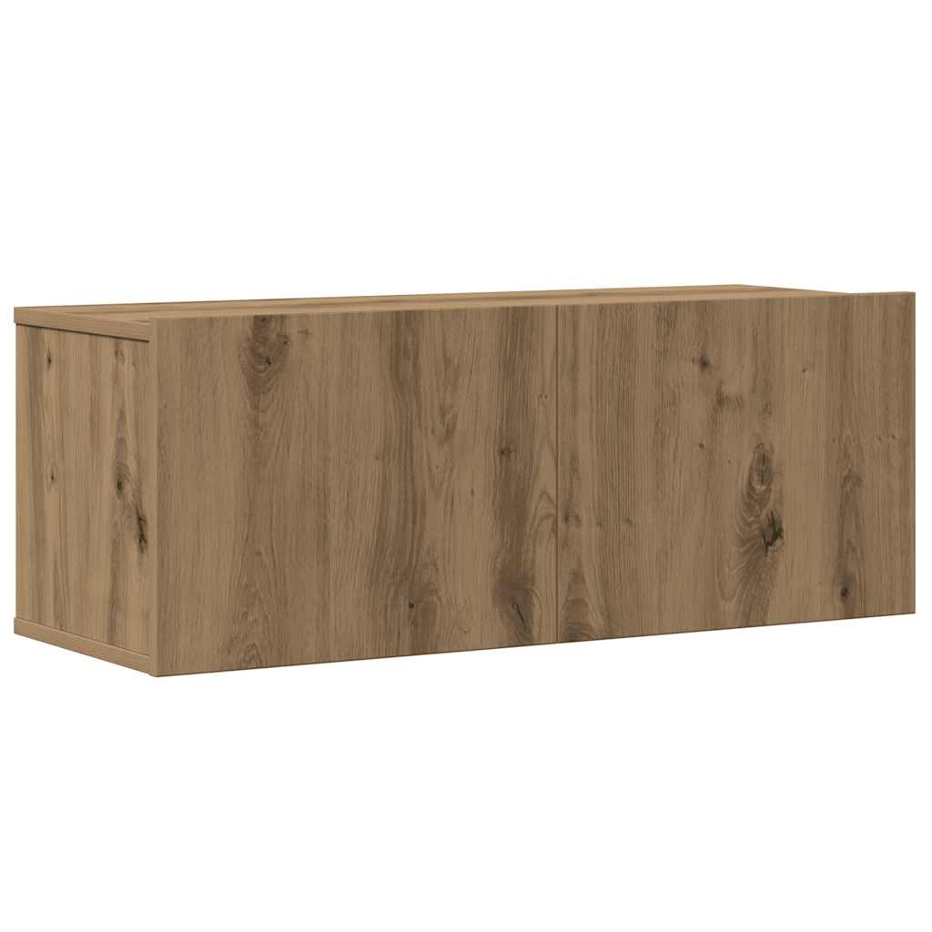 vidaXL 6 Piece TV Cabinet Set Wall-mounted Artisan Oak Engineered Wood