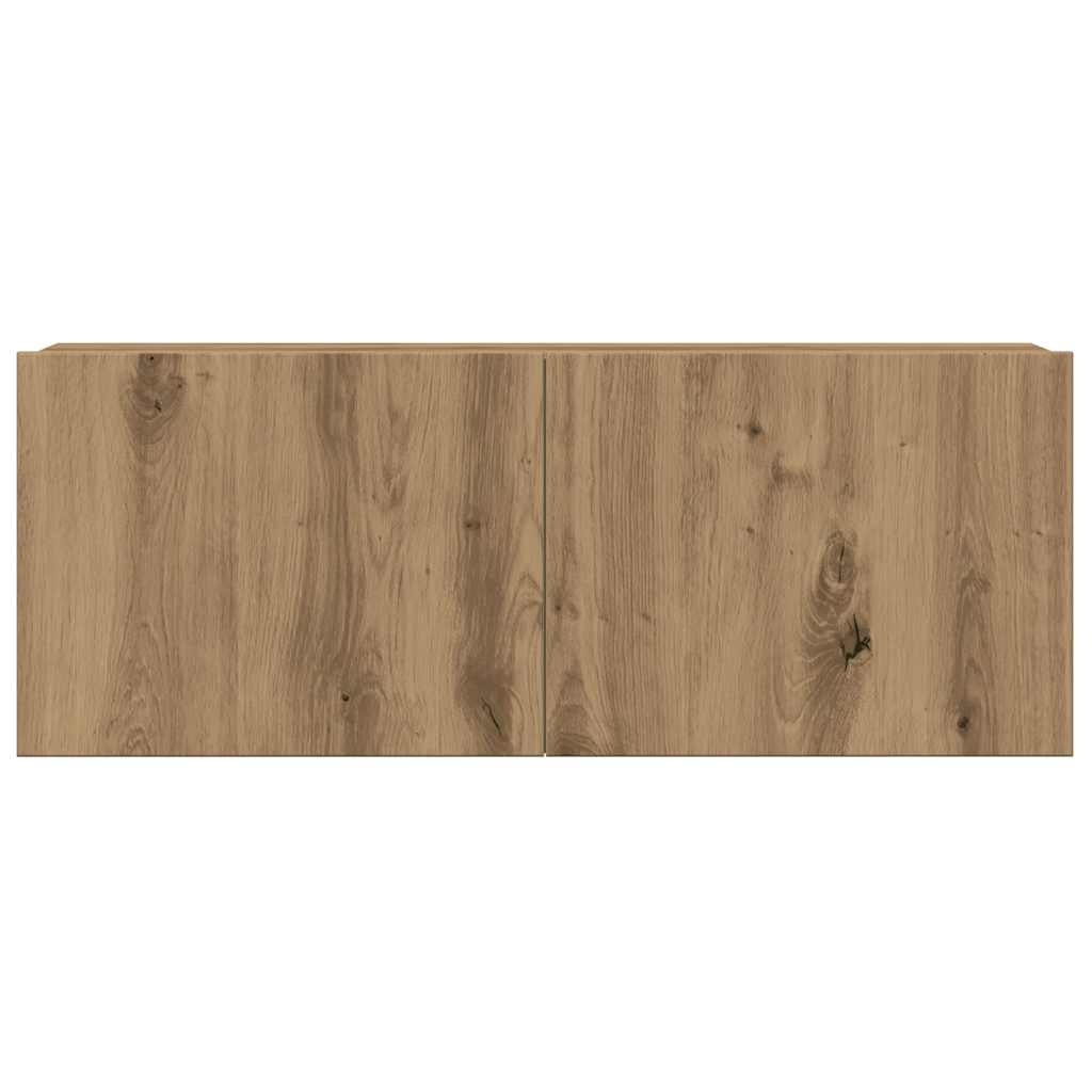 vidaXL 6 Piece TV Cabinet Set Wall-mounted Artisan Oak Engineered Wood