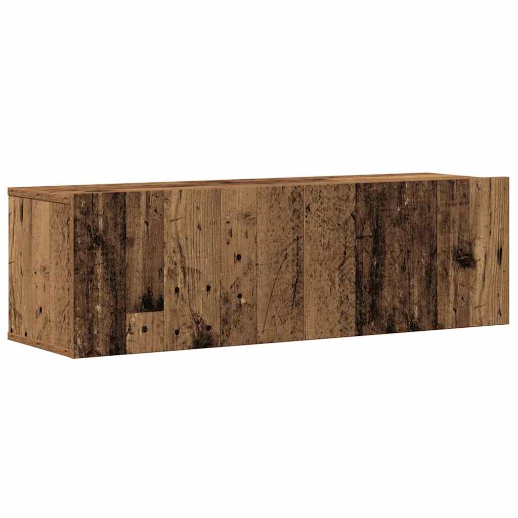 vidaXL 4 Piece TV Cabinet Set Wall-mounted Old Wood Engineered Wood