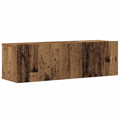 vidaXL 4 Piece TV Cabinet Set Wall-mounted Old Wood Engineered Wood