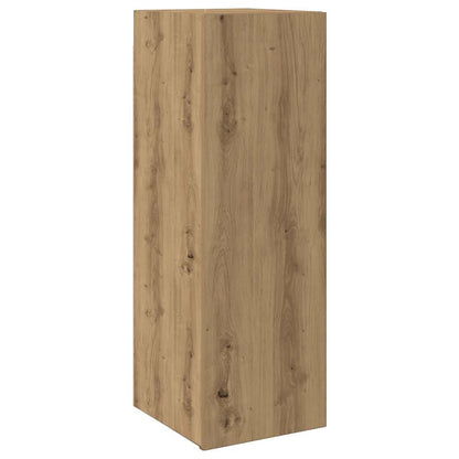 vidaXL 4 Piece TV Cabinet Set Wall-mounted Artisan Oak Engineered Wood