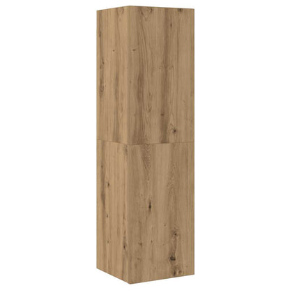 vidaXL 4 Piece TV Cabinet Set Wall-mounted Artisan Oak Engineered Wood