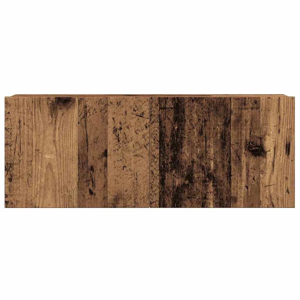 vidaXL 4 Piece TV Cabinet Set Wall-mounted Old Wood Engineered Wood