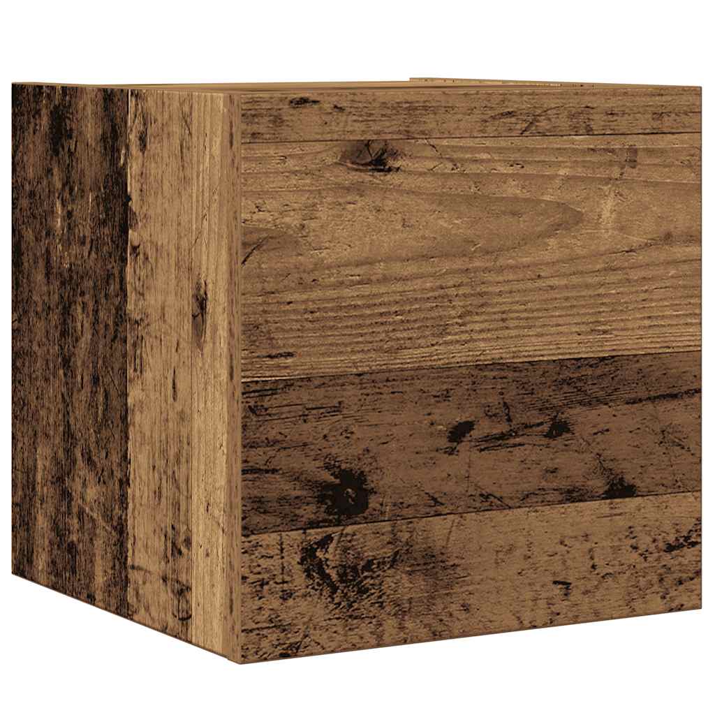 vidaXL 4 Piece TV Cabinet Set Wall-mounted Old Wood Engineered Wood