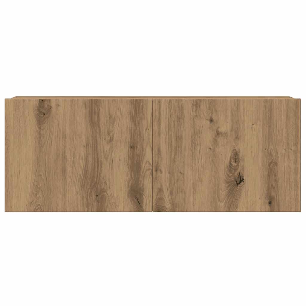 vidaXL 4 Piece TV Cabinet Set Wall-mounted Artisan Oak Engineered Wood