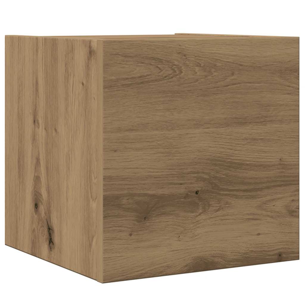 vidaXL 4 Piece TV Cabinet Set Wall-mounted Artisan Oak Engineered Wood