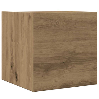 vidaXL 4 Piece TV Cabinet Set Wall-mounted Artisan Oak Engineered Wood