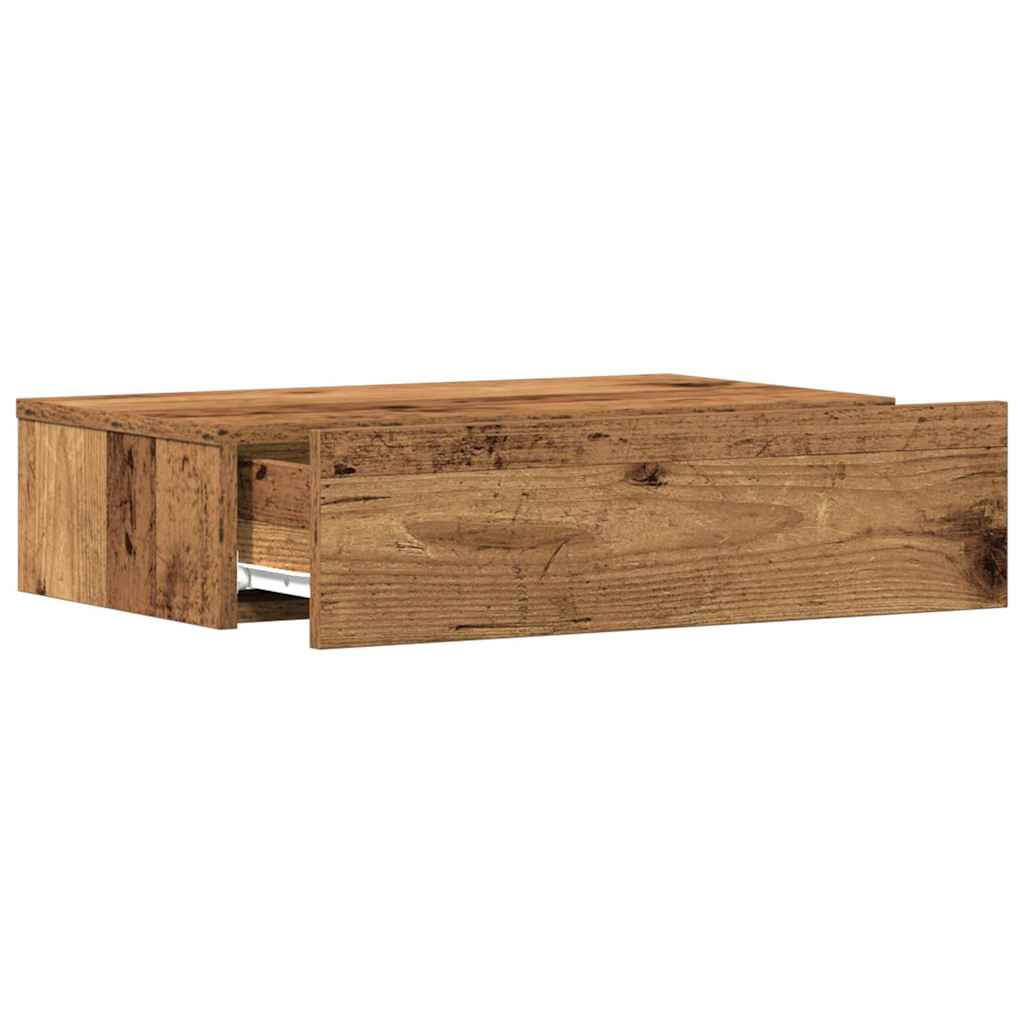 vidaXL Bedside Cabinet Old Wood 60x35 cm Engineered Wood