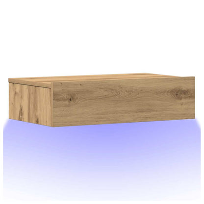 vidaXL Bedside Cabinet Artisan Oak 60x35 cm Engineered Wood