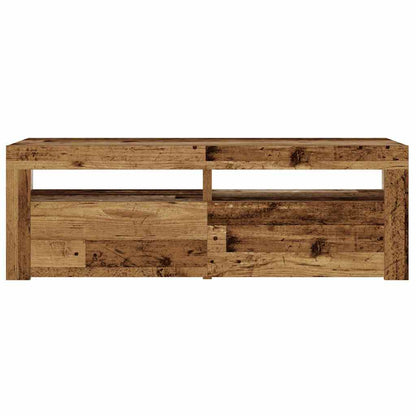 vidaXL Bedside Cabinets 2 pcs with LEDs Old Wood 60x35x40 cm