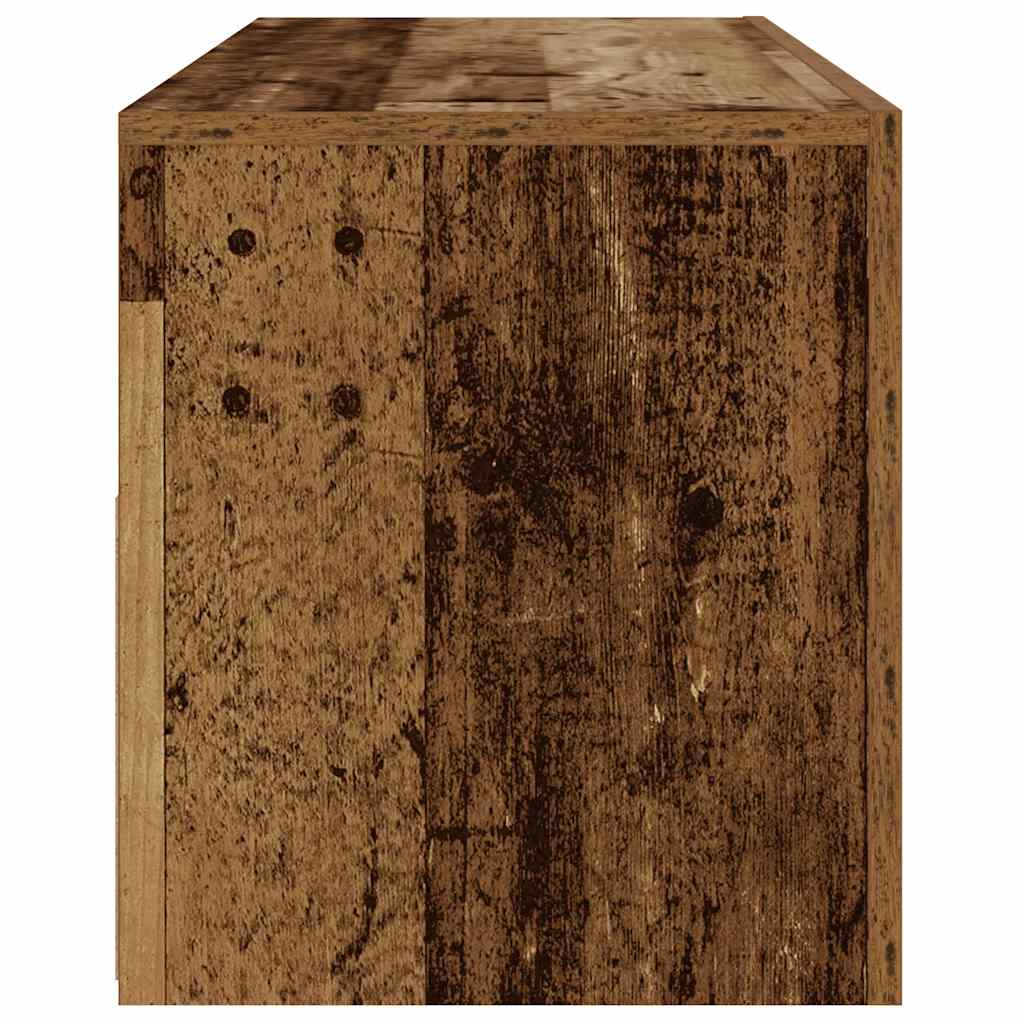 vidaXL Bedside Cabinet | Set of 2 | Old wood | Engineered wood | Medium