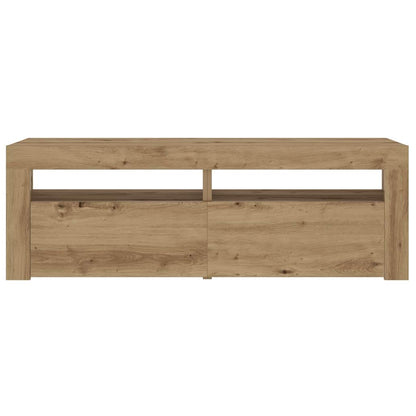 vidaXL Bedside Cabinets 2 pcs with LEDs Artisan Oak 60x35x40 cm