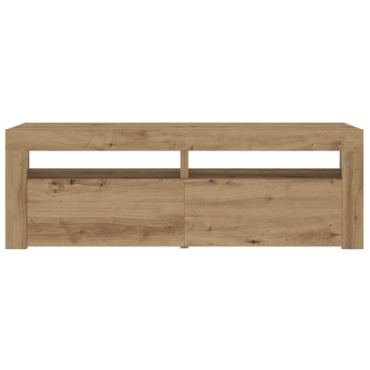 vidaXL Bedside Cabinets 2 pcs with LEDs Artisan Oak 60x35x40 cm