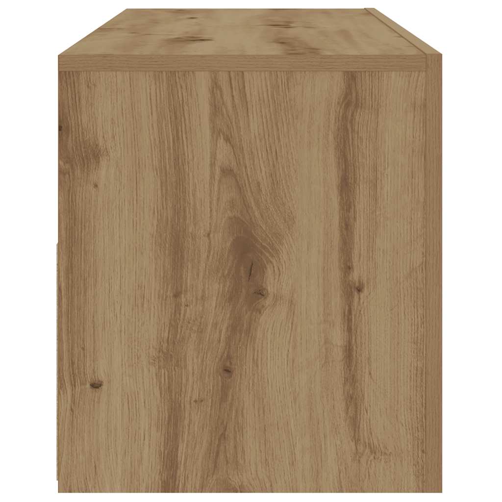 vidaXL Bedside Cabinets 2 pcs with LEDs Artisan Oak 60x35x40 cm