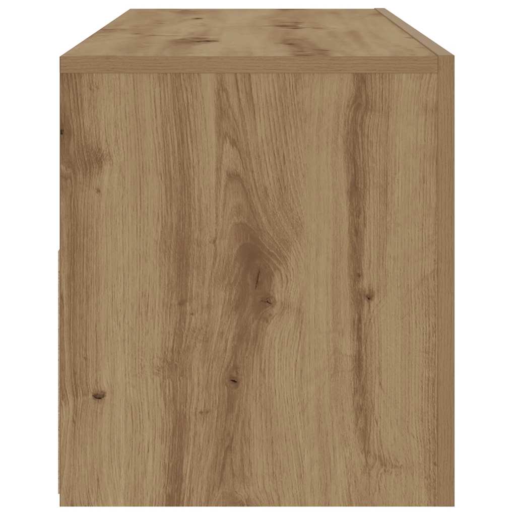 vidaXL Bedside Cabinets 2 pcs with LEDs Artisan Oak 60x35x40 cm