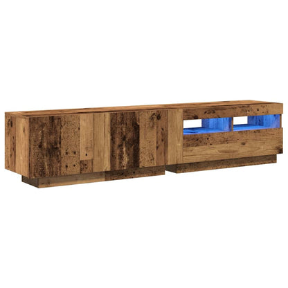 vidaXL TV Cabinet | Old wood | Engineered wood | Large | Adjustable Armrests