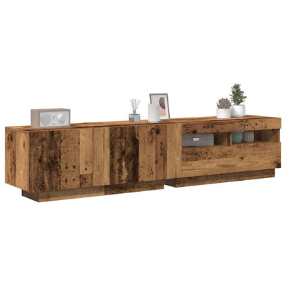 vidaXL TV Cabinet | Old wood | Engineered wood | Large | Adjustable Armrests