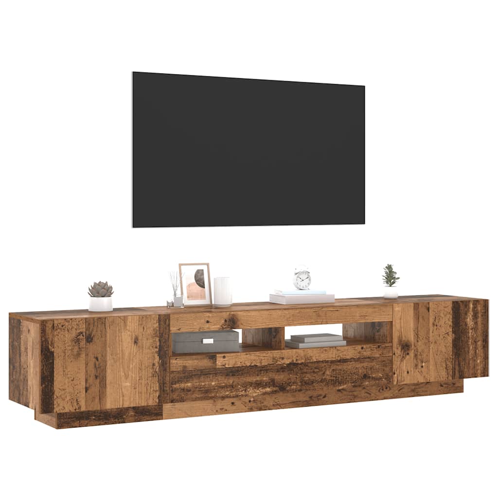 vidaXL TV Cabinet | Old wood | Engineered wood | 200x35x40 cm | TV Cabinet