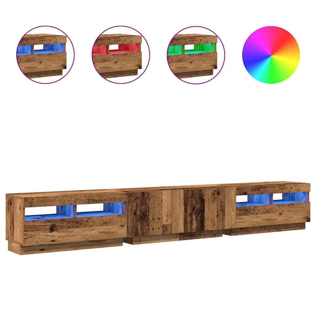 vidaXL TV Cabinet | Old wood | Engineered wood | Large | TV Cabinet