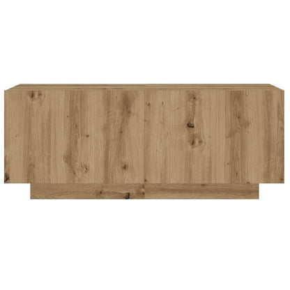 vidaXL TV Cabinet with LED Lights Artisan Oak 260x35x40 cm