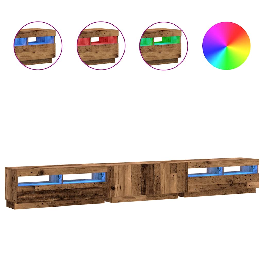 vidaXL Tv Cabinet | Old wood | Engineered wood | Large | Tv Cabinet