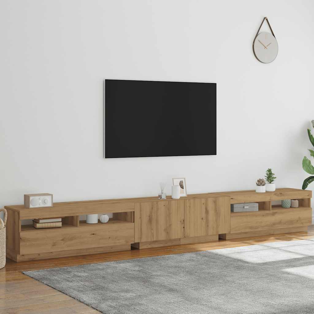 vidaXL TV Cabinet | Artisan oak | Engineered wood | 300 x 35 x 40 cm