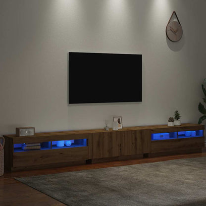 vidaXL TV Cabinet | Artisan oak | Engineered wood | 300 x 35 x 40 cm