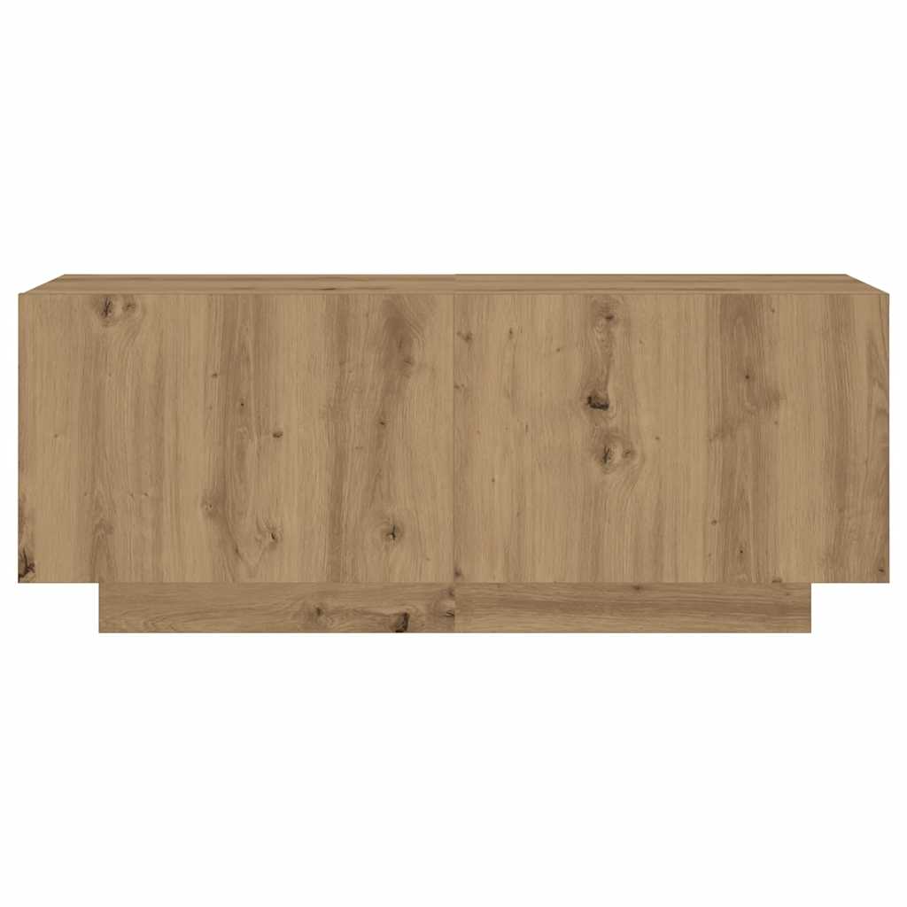 vidaXL TV Cabinet with LED Lights Artisan Oak 300x35x40 cm